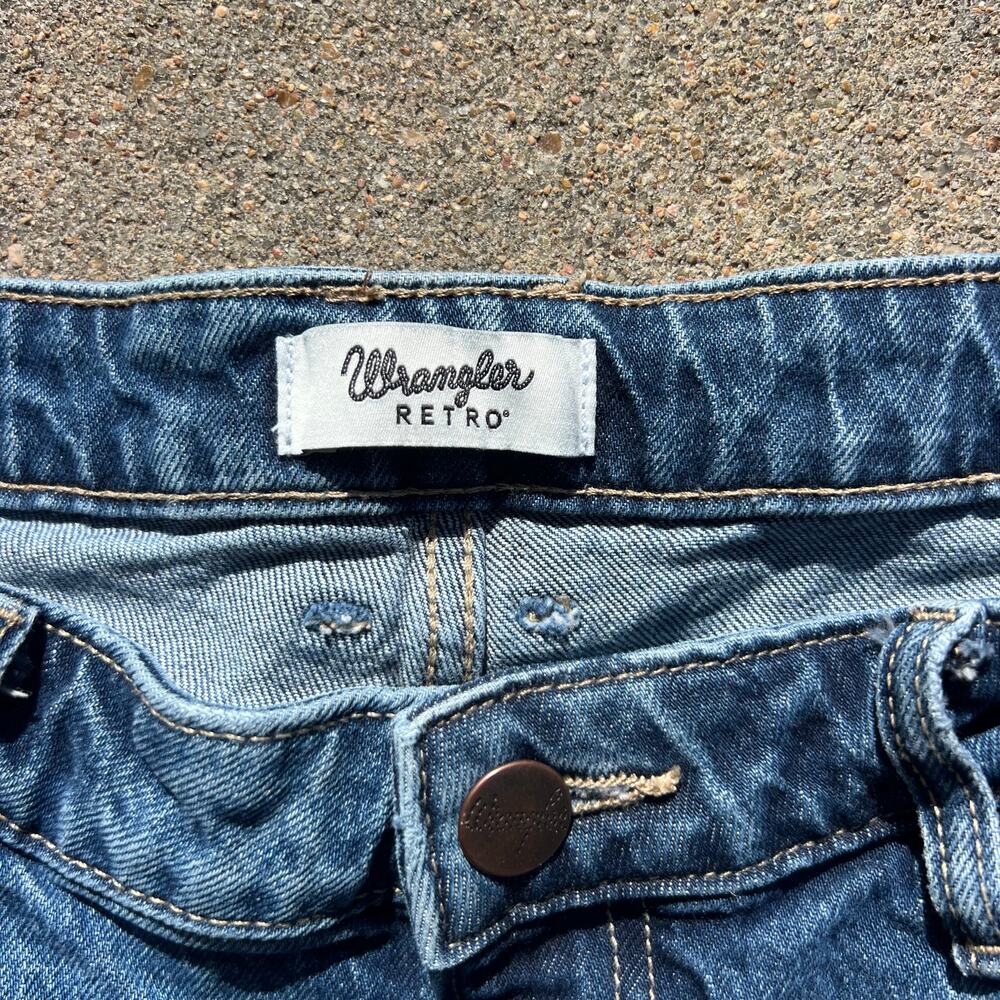 Wrangler 31x34 Retro Isabella Mid Rise Boot Cut Blue Jeans 112368253 - Picture 4 of 9